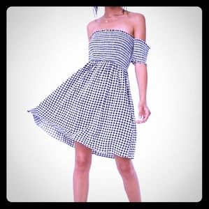 Forever 21 B&W gingham dress-XL